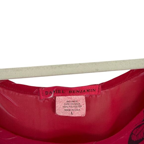 Daniel Benjamin Sheer Tunic Butterfly Blouse Fairy Y2K Sheer Womens Size Large - Picture 4 of 6